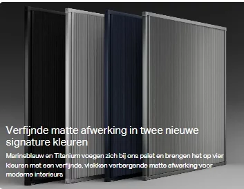 Verduisterende raambekleding gemonteerd op PVC ramen door RDT Concept