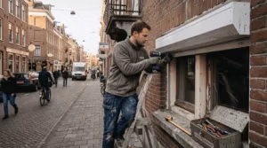 1773210298382_Man-installeert-rolluik-bij-woning - RDT-concept Man plaatst rolluik bij zijn huis RDT concept