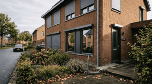 Stenen woning met solar rolluiken aan de buitenkant - RDT Concept