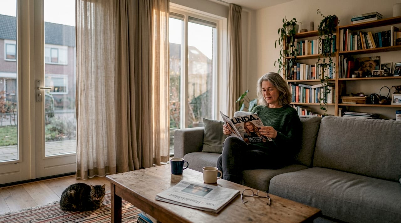 1775006829249_Woonkamer-met-halfgesloten-gordijnen-in-avondlicht - RDT-concept Een sfeervolle woonkamer waar de gordijnen deels dicht zijn en het avondlicht zacht naar binnen valt RDT concept