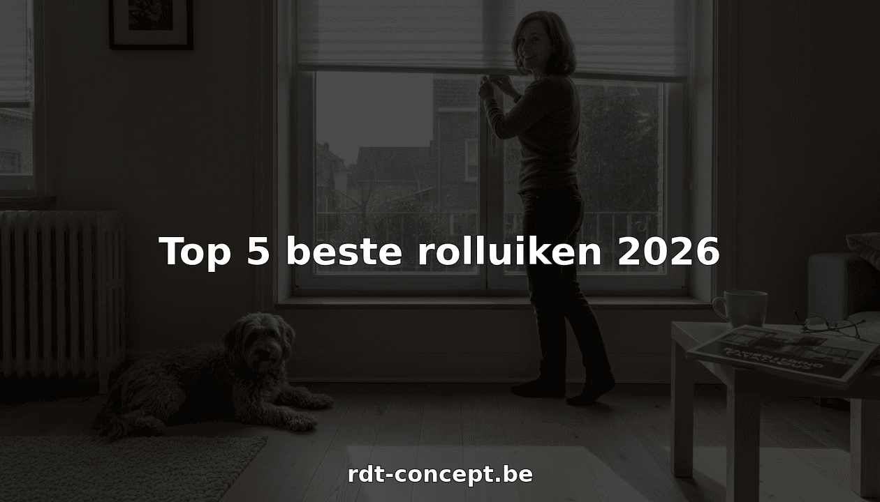 Een Belgische huiseigenaar plaatst zelf een rolluik in de woonkamer   RDT concept
