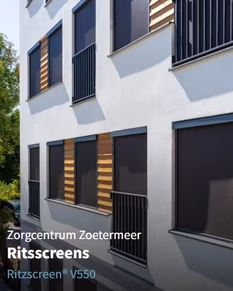 Verano V550 ritsscreen voor grote glaspartij