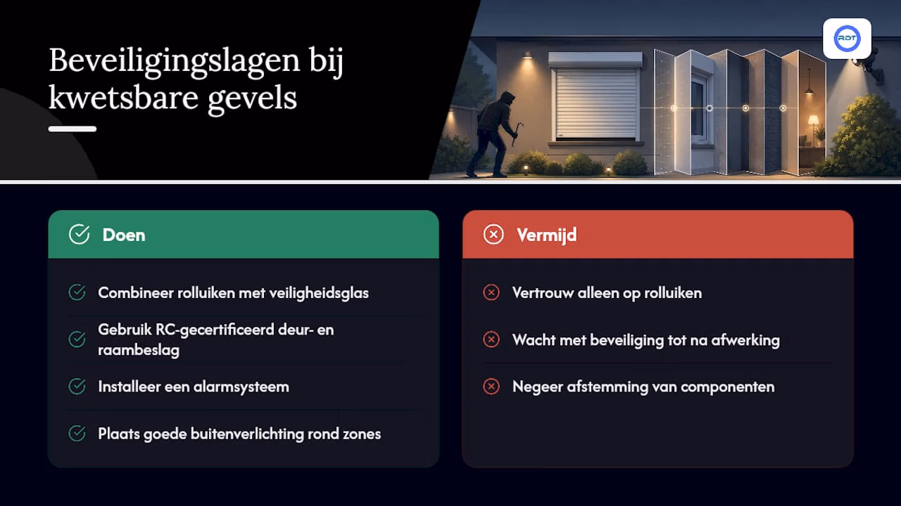 Vier op elkaar afgestemde lagen voor woningbeveiliging