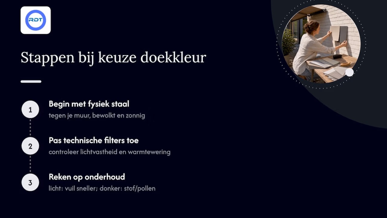 Wat telt echt bij het kiezen van een doekkleur? — overview diagram