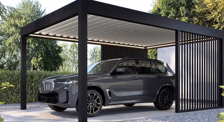 Deponti Pinela carport in aluminium, geplaatst door RDT Concept