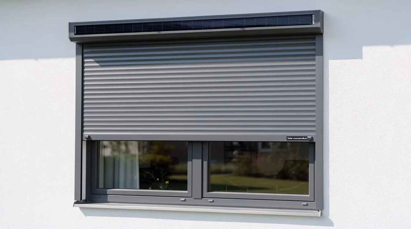 Een voorzet rolluik dat op zonne-energie werkt, biedt uitstekende isolatie en kan zowel elektrisch als manueel bediend worden. Dit type rolluik is ideaal voor bestaande woningen en zorgt voor extra bescherming tegen inbraak en geluid.