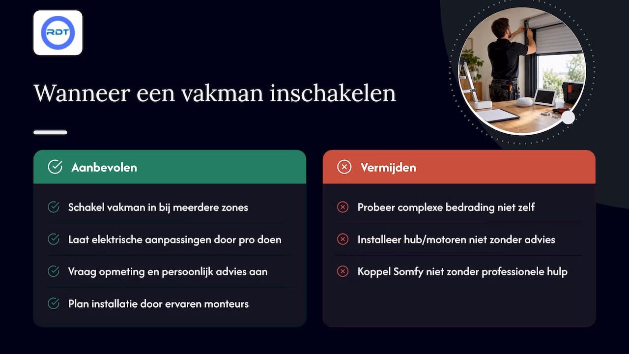 Waarom een vakman inschakelen voor installatie — overview diagram