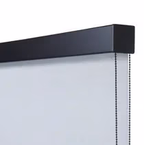 Copahome Ultimo rolgordijn met halfopen cassette in zwart